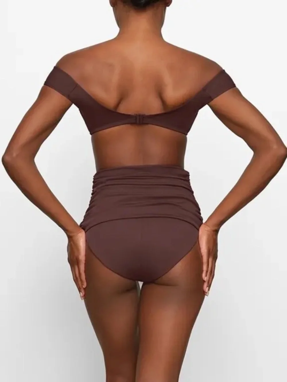 NWT Skims Sculpting Swim Off Shoulder Top & Fold Over Bottom - Size XXSmall